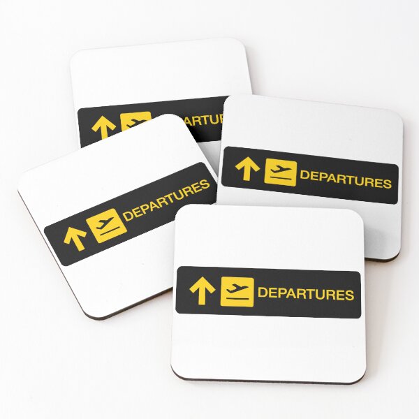 Item preview, Departure Sign Sticker | Postcards from Abroad Collection designed and sold by BellaDesignCo.