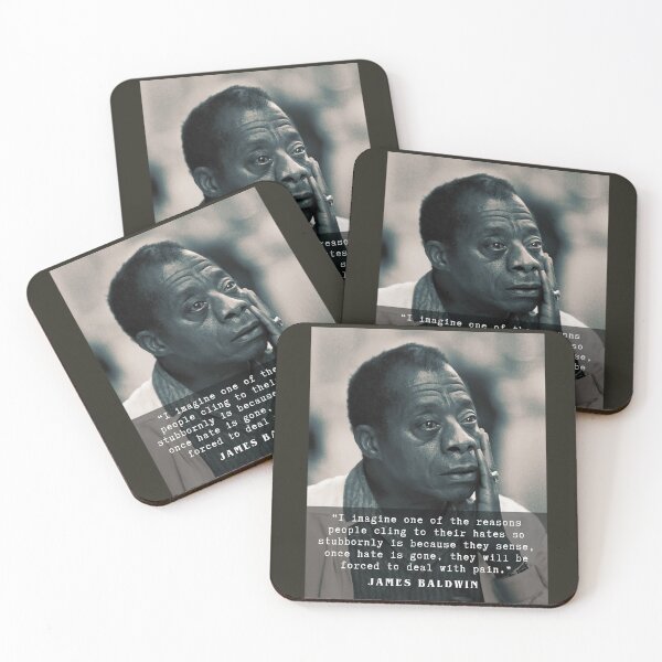 Item preview, James Baldwin quote :..once hate is gone, they will be forced to deal with pain. designed and sold by artbleed.