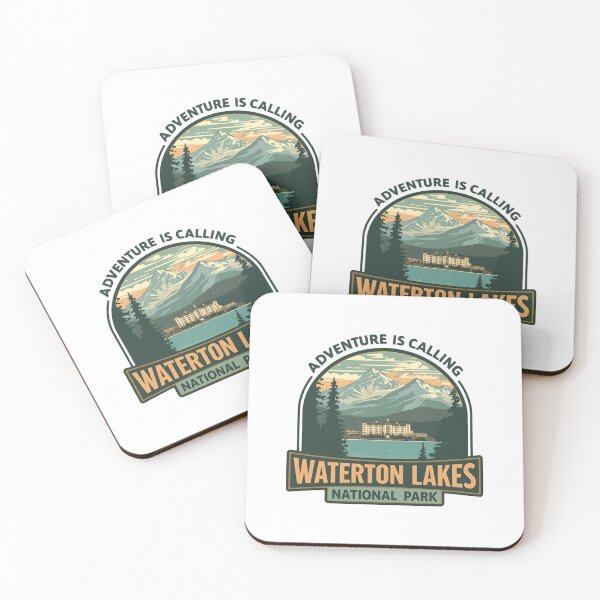 Item preview, Adventure Is Calling Waterton Lakes National Park Travel Hiking Outdoors designed and sold by JonesFlora2025.