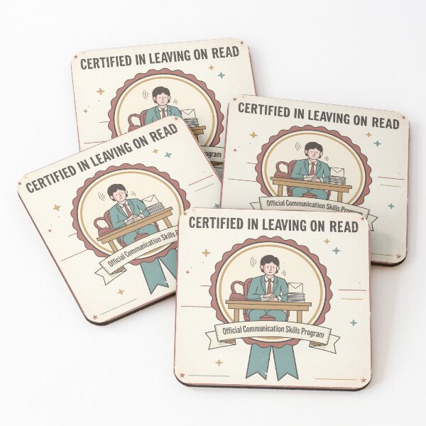 Item preview, Certified in Leaving on Read Retro Badge designed and sold by PictorialWhimsy.