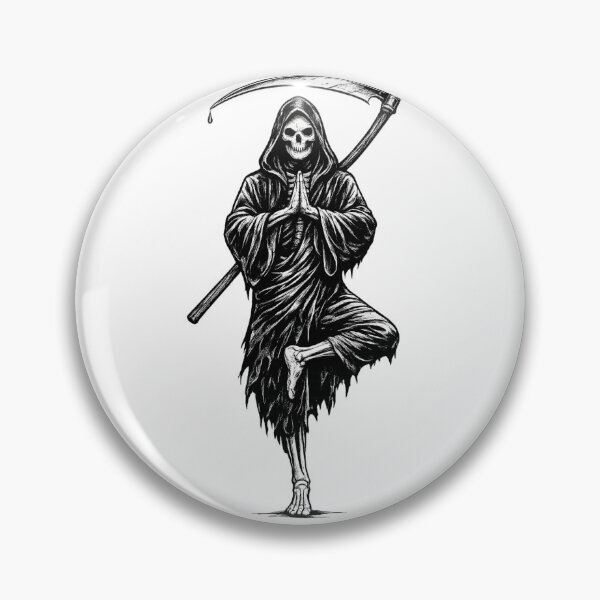 Item preview, Death Finds Balance - Grim Reaper Yoga designed and sold by Freak Dimension.