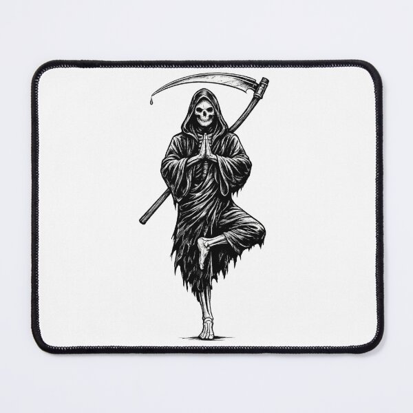 Item preview, Death Finds Balance - Grim Reaper Yoga designed and sold by Freak Dimension.