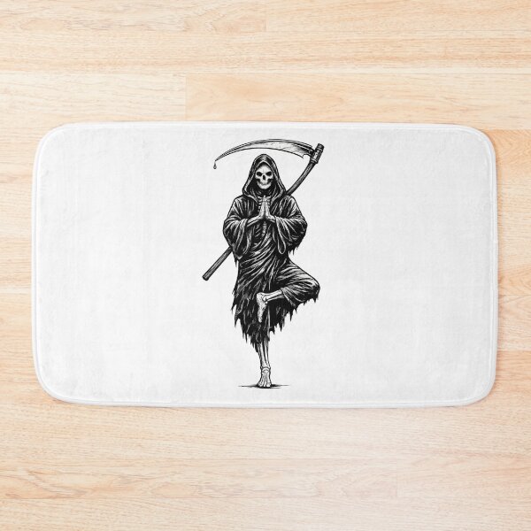 Item preview, Death Finds Balance - Grim Reaper Yoga designed and sold by Freak Dimension.