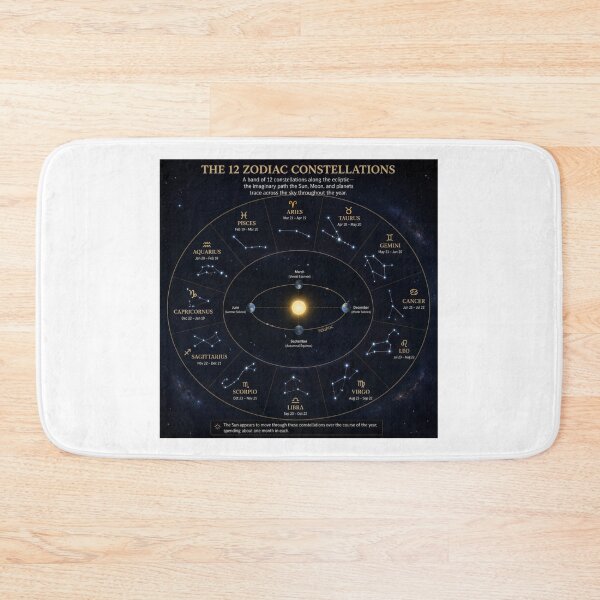 Item preview, Ophiuchus and the Zodiac | Astronomy Constellation Design designed and sold by Baby Adee Collective.