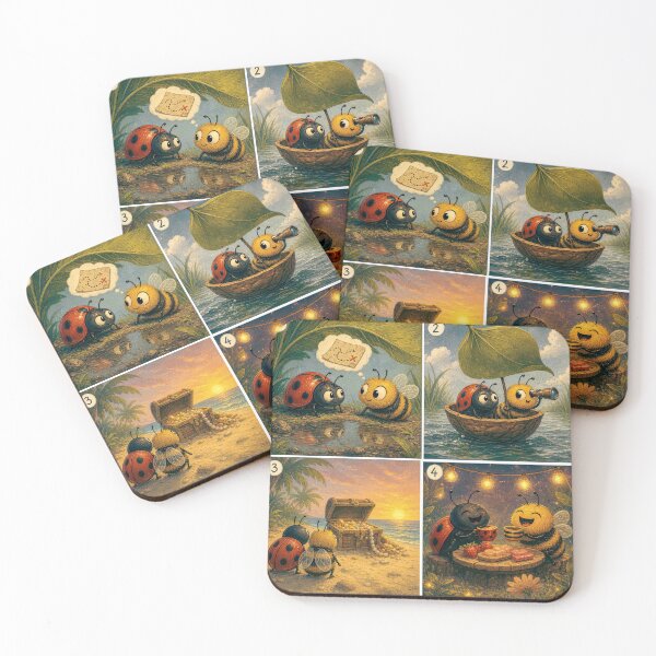 Item preview, Ladybug and Bee: The Treasure Hunt designed and sold by JaN44Fotografia.