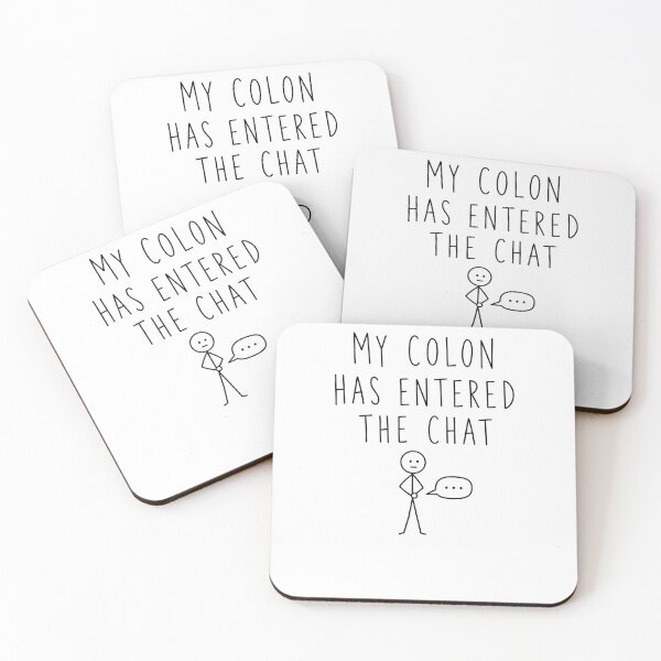 Item preview, My Colon Has Entered the Chat | Running Humor  designed and sold by Earn Your View Trail Company.