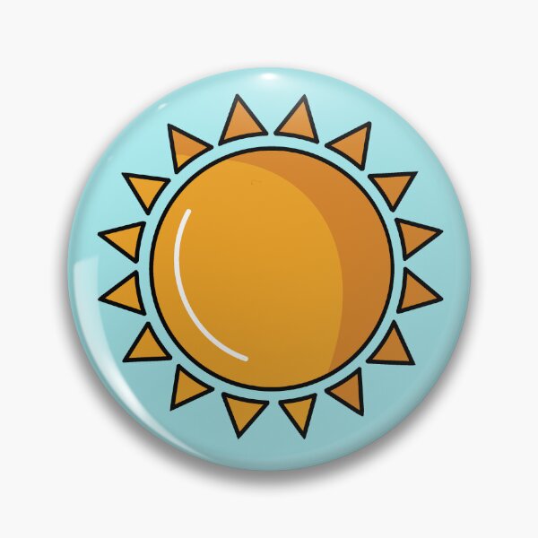 Item preview, Sun Sticker | Postcards from Abroad Collection designed and sold by BellaDesignCo.