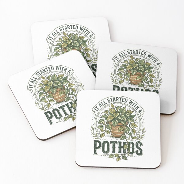 Item preview, It All Started With A Pothos Plant Lover Houseplant Gardening Design designed and sold by phoebelevine.