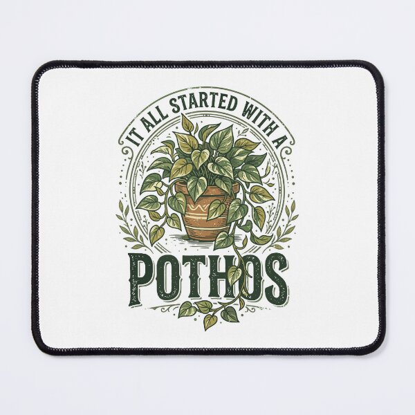 Item preview, It All Started With A Pothos Plant Lover Houseplant Gardening Design designed and sold by phoebelevine.