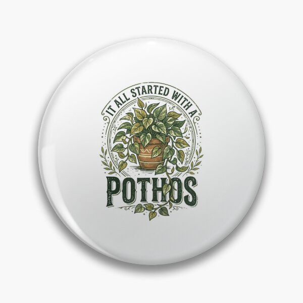 Item preview, It All Started With A Pothos Plant Lover Houseplant Gardening Design designed and sold by phoebelevine.