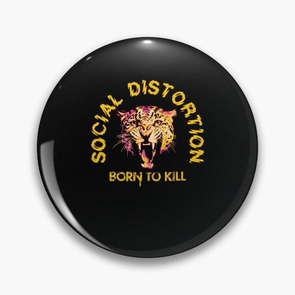 Item preview, Social Distortion Born To Kill Vintage Tiger Punk Rock Design designed and sold by phoebelevine.