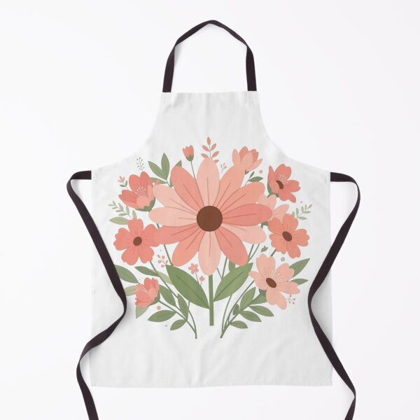 Item preview, Aesthetic Pink Retro Flowers Illustration designed and sold by LunaVales.