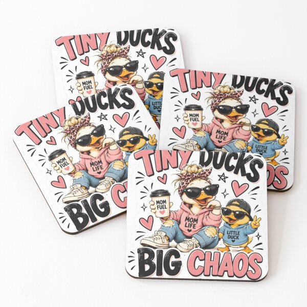 Item preview, Tiny Ducks Big Chaos Design Stickers ! Tiny Ducks, Big Chaos — Cute Chaotic Duck Sticker | Funny Pond Ducks Cartoon Decal for Laptops, Water Bottles & Planners designed and sold by Ulikedigital14.