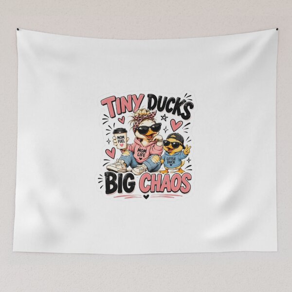Item preview, Tiny Ducks Big Chaos Design Stickers ! Tiny Ducks, Big Chaos — Cute Chaotic Duck Sticker | Funny Pond Ducks Cartoon Decal for Laptops, Water Bottles & Planners designed and sold by Ulikedigital14.