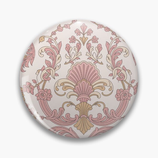 Item preview, Delicate Rococo Floral Pattern | Soft Pink Gold Ornate Seamless Repeat designed and sold by Midnight Veil Designs.
