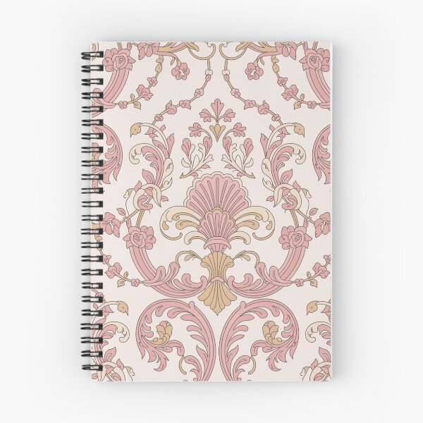 Item preview, Delicate Rococo Floral Pattern | Soft Pink Gold Ornate Seamless Repeat designed and sold by Midnight Veil Designs.