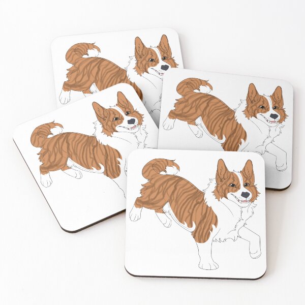 Item preview, Happy Corgi (Red Brindle) designed and sold by CosmicFatality.