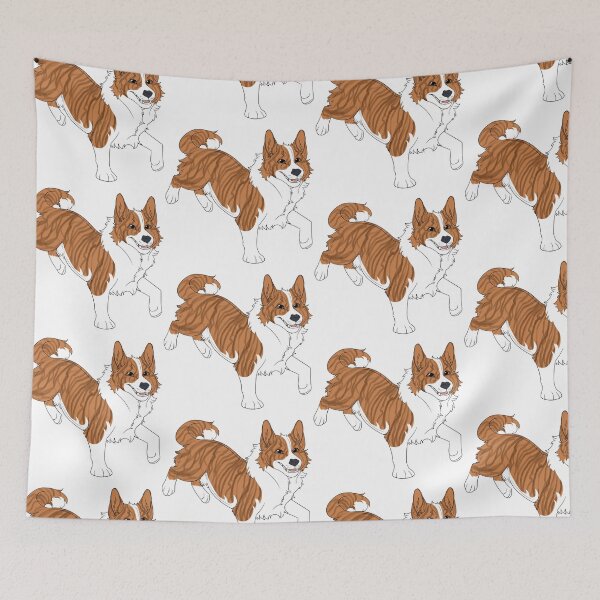 Item preview, Happy Corgi (Red Brindle) designed and sold by CosmicFatality.