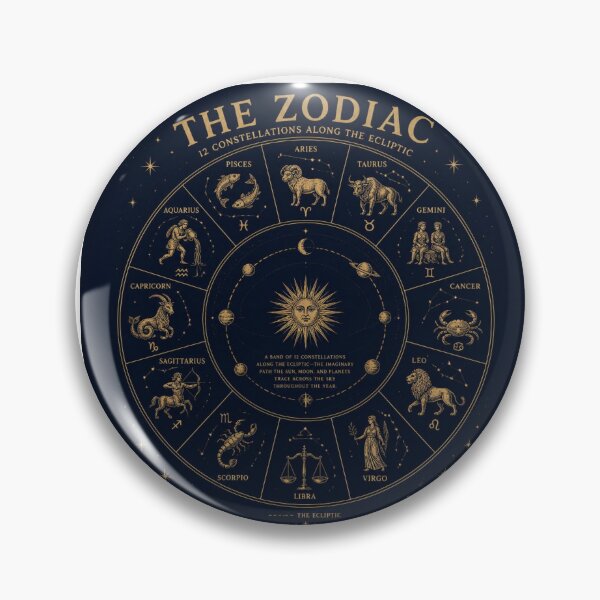 Item preview, Cosmic Zodiac Wheel  Constellation Astronomy Art designed and sold by Baby Adee Collective.