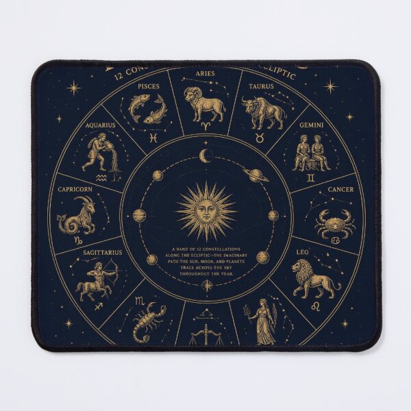 Item preview, Cosmic Zodiac Wheel  Constellation Astronomy Art designed and sold by Baby Adee Collective.