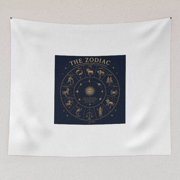 Item preview, Cosmic Zodiac Wheel  Constellation Astronomy Art designed and sold by Baby Adee Collective.