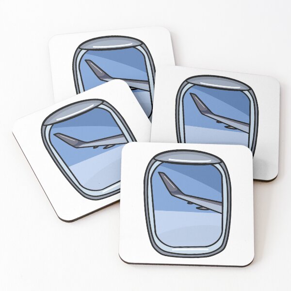 Item preview, Airplane Window Sticker | Postcards from Abroad Collection designed and sold by PinkPeelUK.