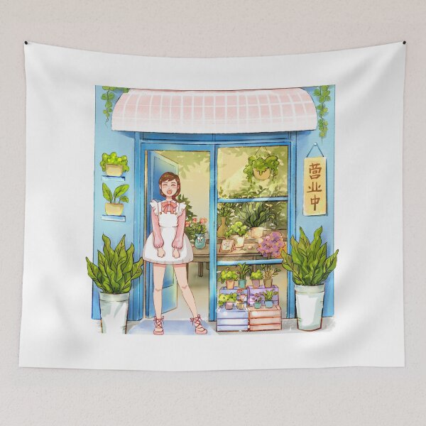 Item preview, Little Flower Shop in Bloom designed and sold by Hana &Kitsu Japan .
