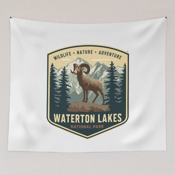 Item preview, Waterton Lakes National Park Wildlife Nature Adventure Hiker Outdoors Traveler designed and sold by JonesFlora2025.
