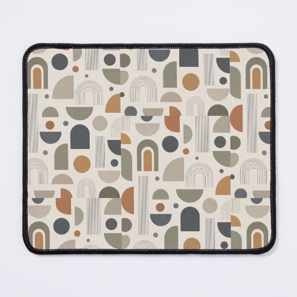 Item preview, Modern Geometric Bauhaus Wallpaper Print, Mid Century Abstract Wall Art, Scandinavian Pattern Decor, Minimalist Retro Shapes, Contemporary Home Design designed and sold by Hookesmode.