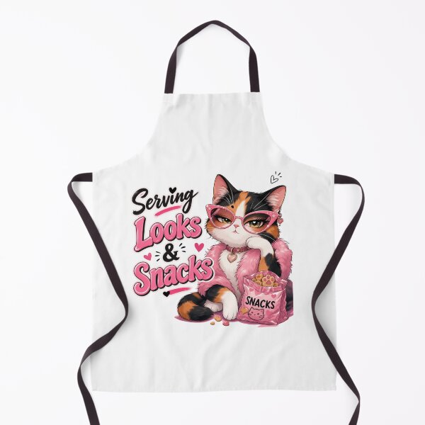 Item preview, Serving Looks and Snacks Sassy Cat Kawaii Sticker designed and sold by Ashley critters.
