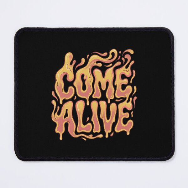 Item preview, Retro 70s Liquid Bubble COME ALIVE Psychedelic Typography designed and sold by DuckOddity.