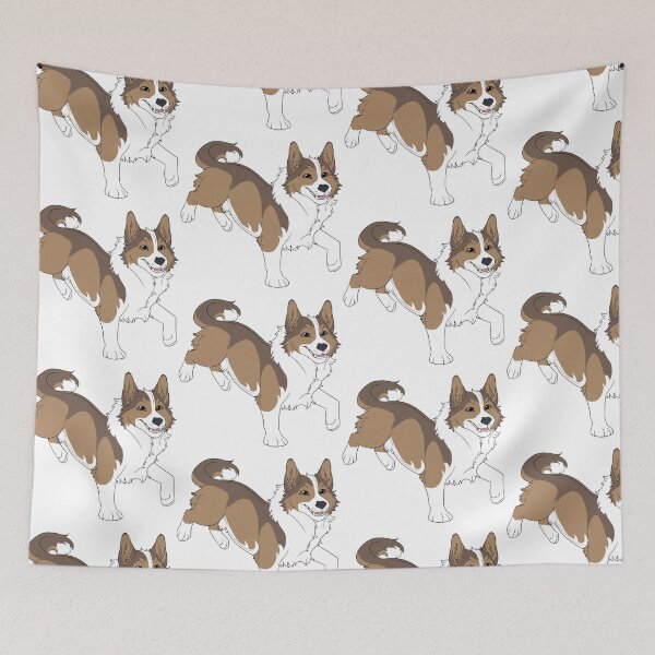 Item preview, Happy Corgi (Sable) designed and sold by CosmicFatality.