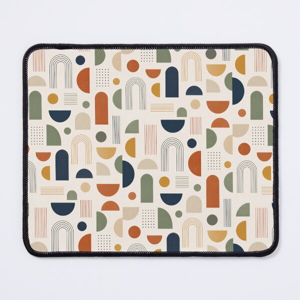 Item preview, Modern Geometric Bauhaus Wallpaper Print, Mid Century Abstract Wall Art, Scandinavian Pattern Decor, Minimalist Retro Shapes, Contemporary Home Design designed and sold by Hookesmode.