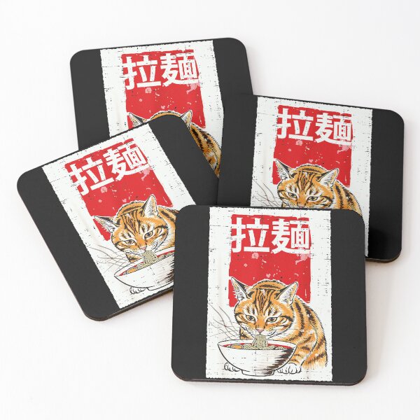Item preview, Ramen 拉麺 Cat Japanese Noodle Lover designed and sold by AmaXONIC.
