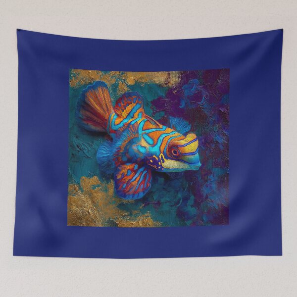 Item preview, Neon Mandarinfish:  A Symphony of Color Beneath the Waves #4 designed and sold by Helios Be. Lavsh.