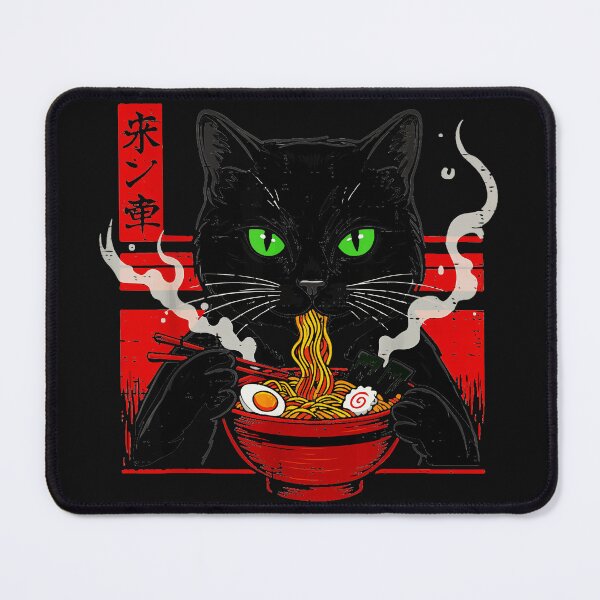 Item preview, Ramen Black Cat Japanese Food Lover designed and sold by AmaXONIC.