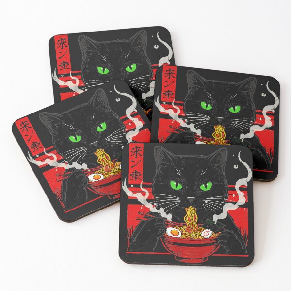 Item preview, Ramen Black Cat Japanese Food Lover designed and sold by AmaXONIC.