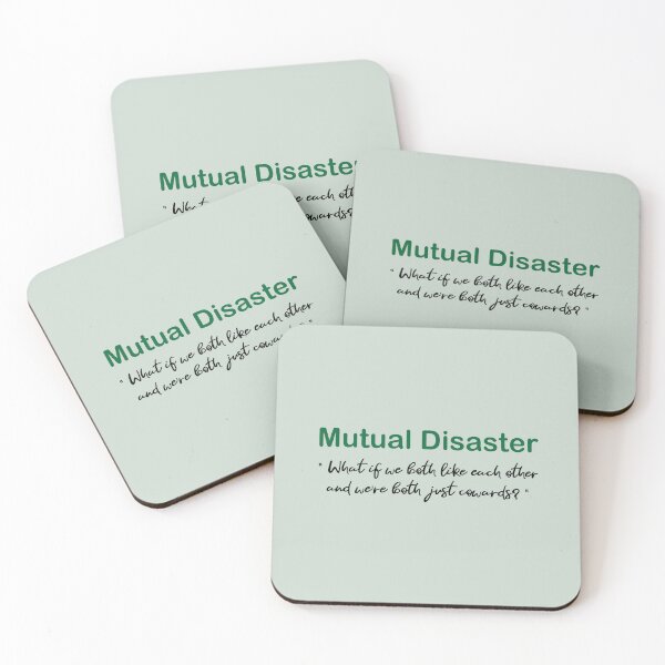 Item preview, Mutual Disaster Funny Introvert Dating Quote | Shy Crush Relationship Meme designed and sold by LifeParody.