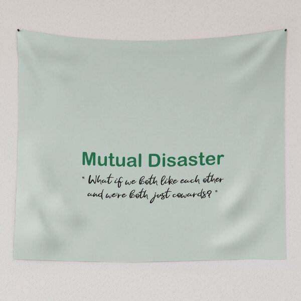 Item preview, Mutual Disaster Funny Introvert Dating Quote | Shy Crush Relationship Meme designed and sold by LifeParody.