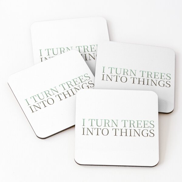 Item preview, I Turn Trees Into Things Woodworking Dad Funny Joiner designed and sold by aminasam.