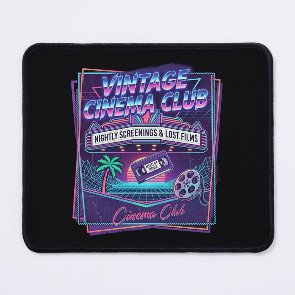 Item preview, Vintage Cinema Club - Retro Movie Night Vaporwave designed and sold by SidTastic .