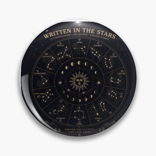 Item preview, Astronomical Zodiac Chart  Ecliptic Star Constellations designed and sold by Baby Adee Collective.