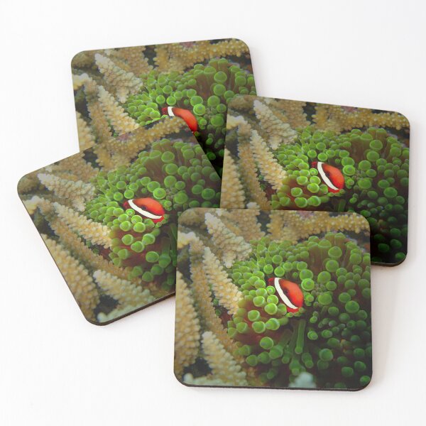 Item preview, Vibrant Clownfish: Emerald Ocean Reef Art designed and sold by Mayuri Japan Studio.