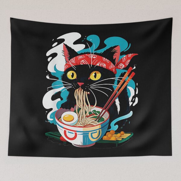 Item preview, Japanese Ramen Cat Lover Foodie designed and sold by AmaXONIC.