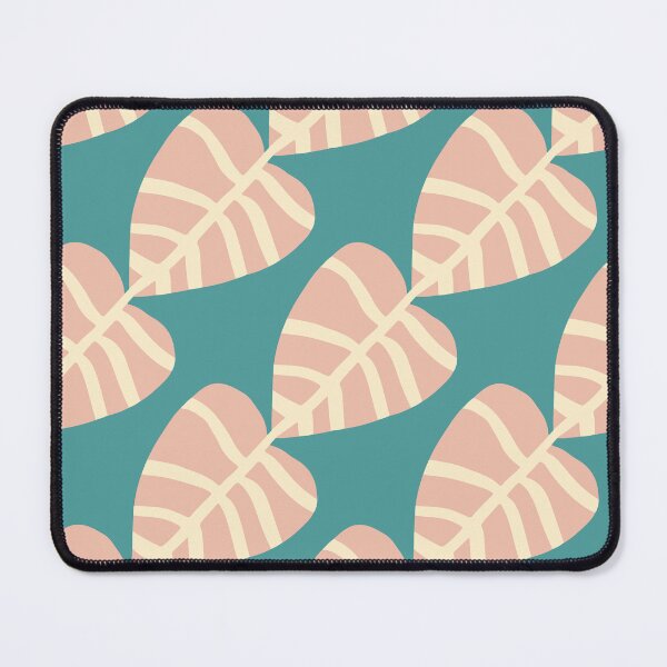 Item preview, Minimalist Boho Tropical Leaves Pattern in Dusty Pink and Teal designed and sold by AMS.