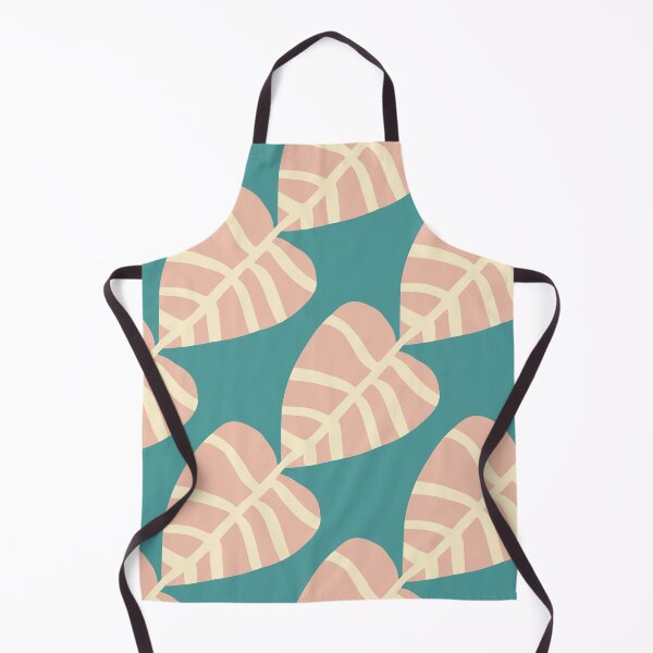 Item preview, Minimalist Boho Tropical Leaves Pattern in Dusty Pink and Teal designed and sold by AMS.