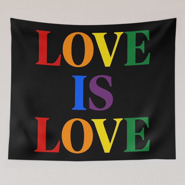 Item preview, Love Is Love Rainbow Pride Quote designed and sold by YggOutfitters.