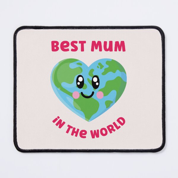 Item preview, Best Mum In The World - Heart Shaped World designed and sold by GlitterArtySVG.