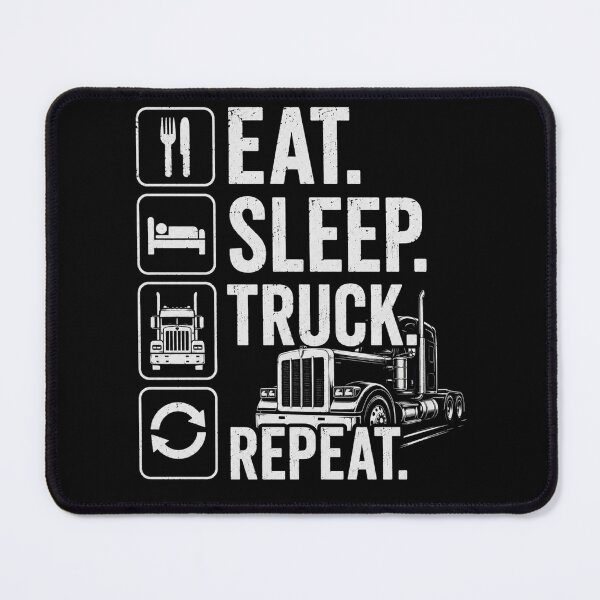 Item preview, Eat Sleep Truck Repeat – Funny Truck Driver Lifestyle Design designed and sold by MargaretaArt.