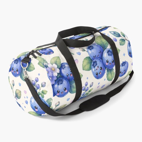 Item preview, Kawaii Blueberry Cottage Garden Pattern | Cottagecore Berry Floral Seamless Design designed and sold by Aramdesing.